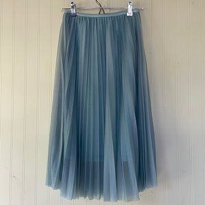 Mint midi skirt